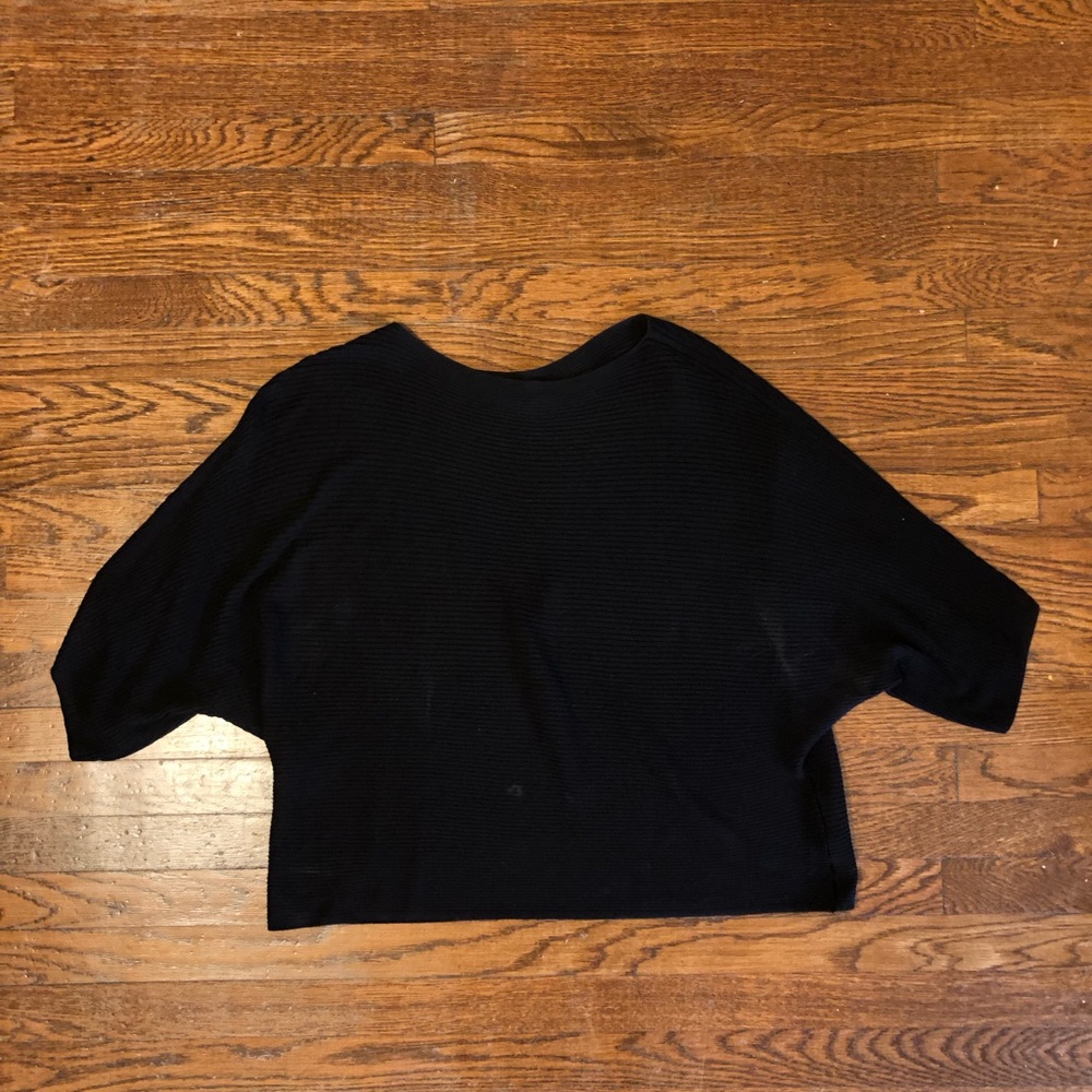 Uniqlo Ribbed Boat Neck Top